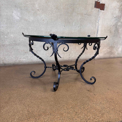 Wrought Iron Patio Table With Glass Top