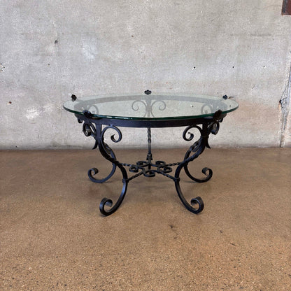 Wrought Iron Patio Table With Glass Top