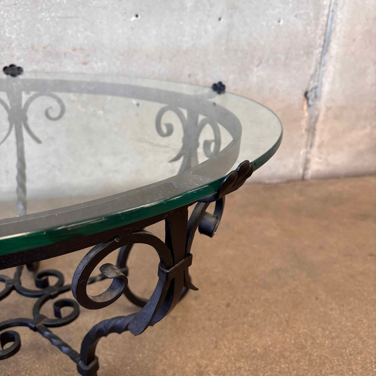 Wrought Iron Patio Table With Glass Top