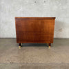 Vintage Walnut Two Shelf Bookcase - Laminate Veneer Top