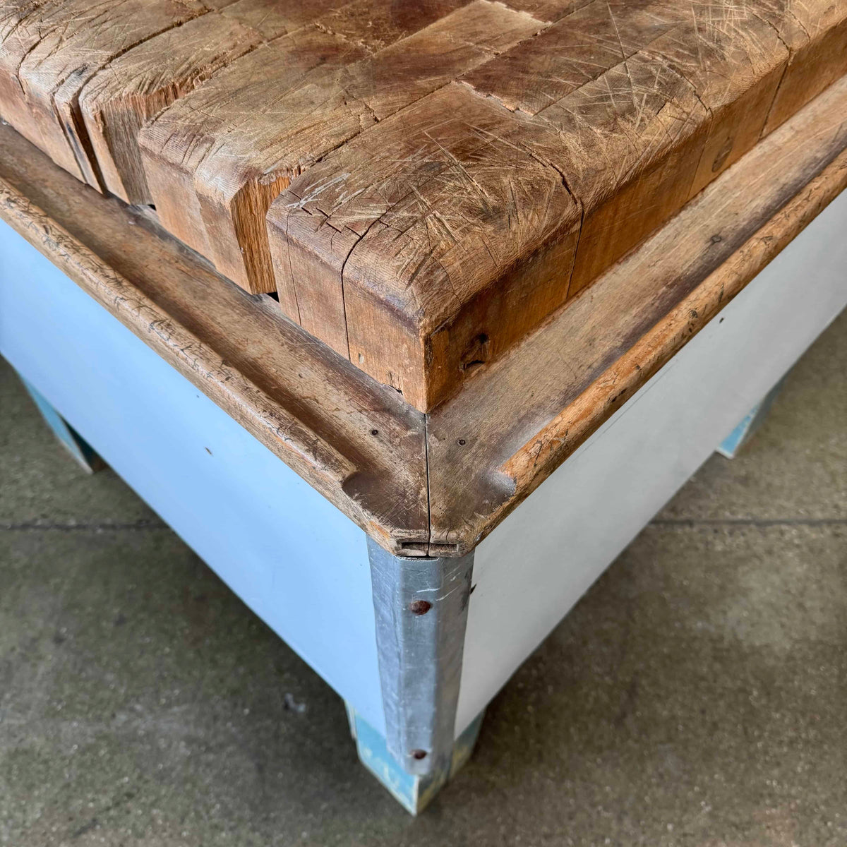 Large Scale Butcher Block Table