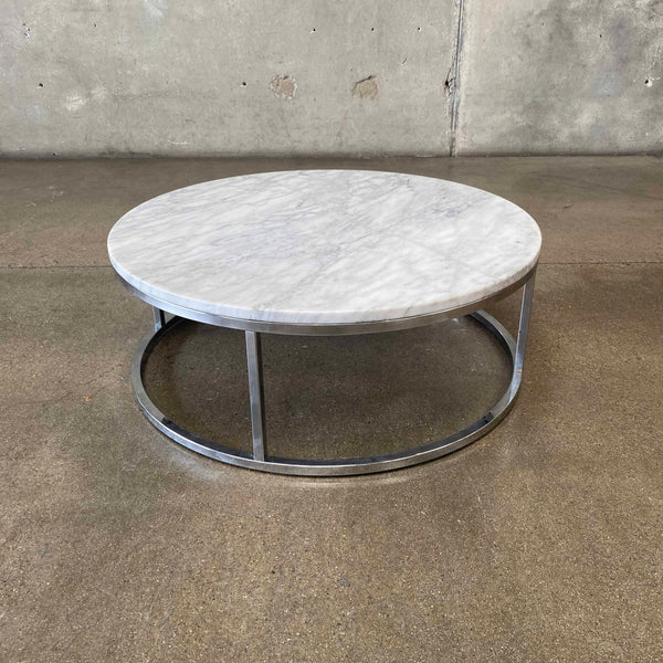 Round Marble Coffee Table By CB2