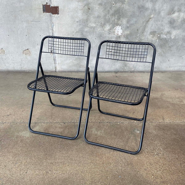 Pair of  Vintage Italian Folding Chair 1970s