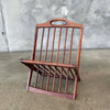Mid Century Arthur Umanoff Walnut Magazine Stand