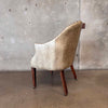 Antique Leather Chair On Wheels Made In England