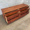 Mid Century Walnut Dresser, Six Drawer, by Glen of California
