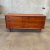 Mid Century Walnut Dresser, Six Drawer, by Glen of California #1