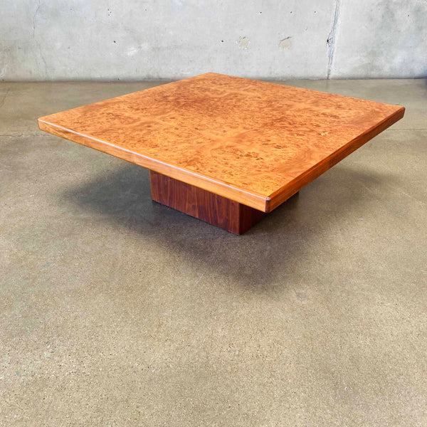 Mid Century Teak Burlwood Coffee Table