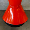 Vintage Mid Century Modern Orange Porcelain Enamel Finish Preway Fireplace