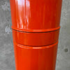 Vintage Mid Century Modern Orange Porcelain Enamel Finish Preway Fireplace