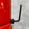 Vintage Mid Century Modern Orange Porcelain Enamel Finish Preway Fireplace