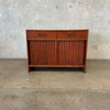 Mid Century Tambour Door Sideboard