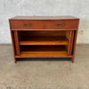 Mid Century Tambour Door Sideboard