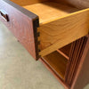 Mid Century Tambour Door Sideboard