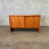 Teak Sideboard/ Credenza with Sliding Doors