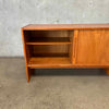 Teak Sideboard/ Credenza with Sliding Doors