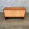 Teak Sideboard/ Credenza with Sliding Doors