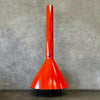 Vintage Mid Century Modern Orange Porcelain Enamel Finish Preway Fireplace