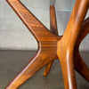 Mid Century Modern Adrian Pearsall Jax Side Table with Walnut Base