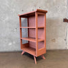 Vintage Mid Century Petite Painted Bookcase