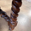 Spanish Revival Dining Set - Table & Eight Leather Rustic Chairs