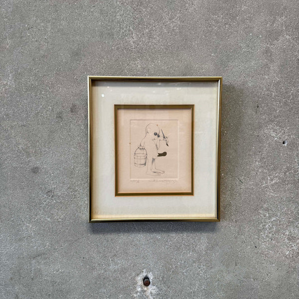 Charles Bragg Signed Etching #2