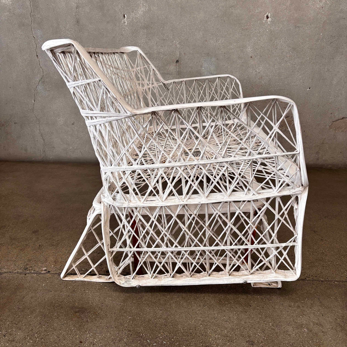 Mid Century Modern Russell Woodard Spun Fiberglass Glider Love Seat