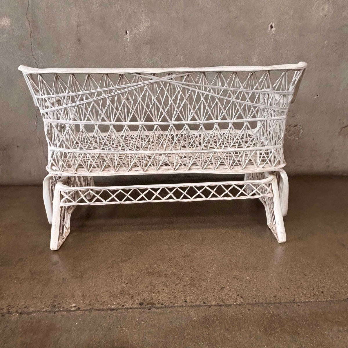 Mid Century Modern Russell Woodard Spun Fiberglass Glider Love Seat
