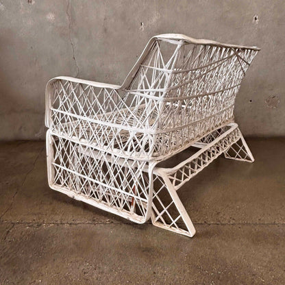 Mid Century Modern Russell Woodard Spun Fiberglass Glider Love Seat