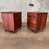 Pair of Vintage Ace-Hi "Prelude" Solid Walnut Nightstands