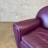 Postmodern Leather Lounge Chair
