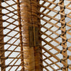 Vintage 1970s Wicker Rattan Folding Five Shelf Bookcase Etagere