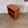 Vintage Walnut Petite Bookcase With One Adjustable Shelf