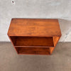 Vintage Walnut Petite Bookcase With One Adjustable Shelf