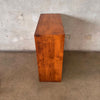 Vintage Walnut Petite Bookcase With One Adjustable Shelf