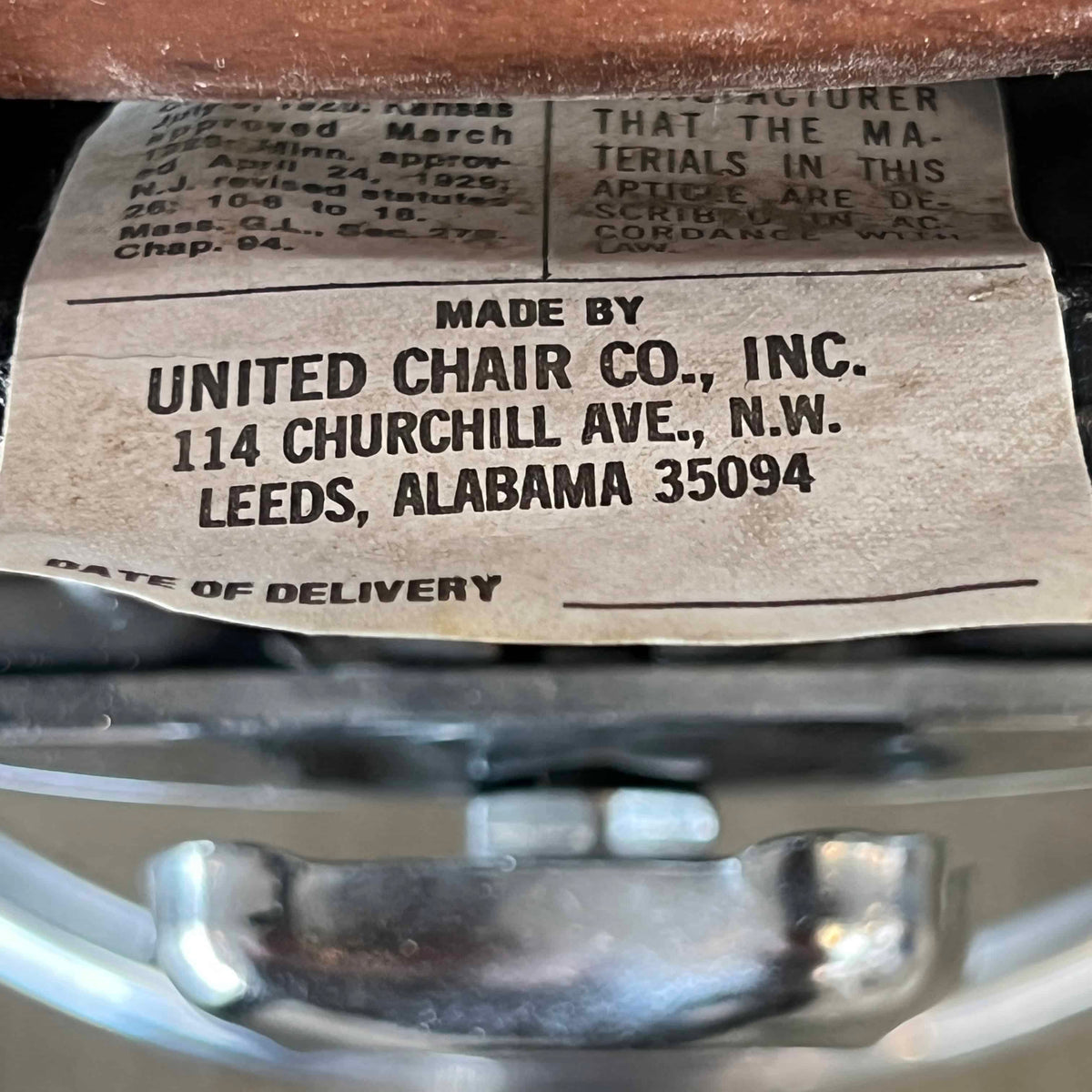 Vintage Industrial Adjustable Stool Chrome & Brown Tweed Fabric & Vinyl