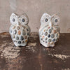 Pair of Cement Garden Owls