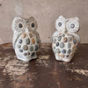 Pair of Cement Garden Owls