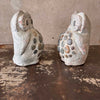 Pair of Cement Garden Owls