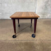 Vintage Rolling Side Table