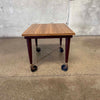 Vintage Rolling Side Table