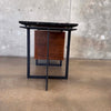 CB2 Fullerton Modern Three Drawer Metal, Walnut, & Marble Desk