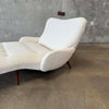 Mid Century Modern Double Wide Wave Chaise Lounge 1960's