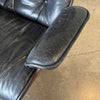Vintage Walnut And Black Leather Reproduction Eames Chair And Ottoman