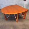 Vintage Danish Teak Drop Leaf Table By Kurt Ostervig