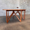 Vintage Danish Teak Drop Leaf Table By Kurt Ostervig