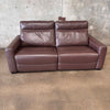 Marzia Leather Loveseat W/2 Power Recliners