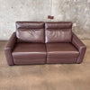 Marzia Leather Loveseat W/2 Power Recliners