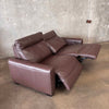 Marzia Leather Loveseat W/2 Power Recliners