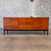 Jack Cartwright for Founders Walnut 9 Drawer Dresser